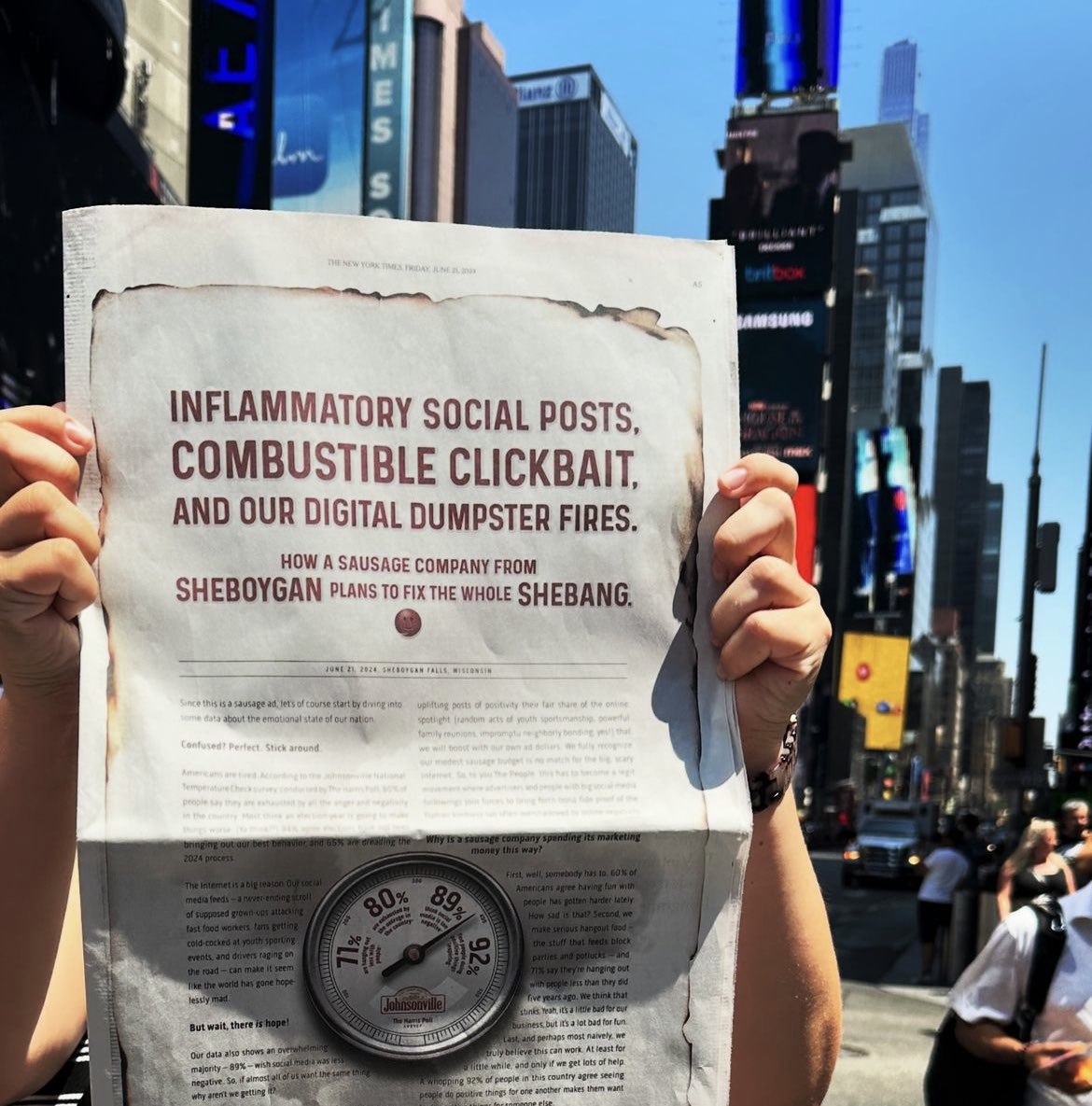 A well-know Wisconsin company is on a mission to make the internet a more positive place. 

<a href="/Johnsonville/">Johnsonville</a> joined Wisconsin’s Midday News this week to explain how the Sheboygan company plans to fix the whole shebang! #KeepTheInternetJuicy

podcasts.apple.com/us/podcast/wis… <a href="/620wtmj/">620 WTMJ</a>