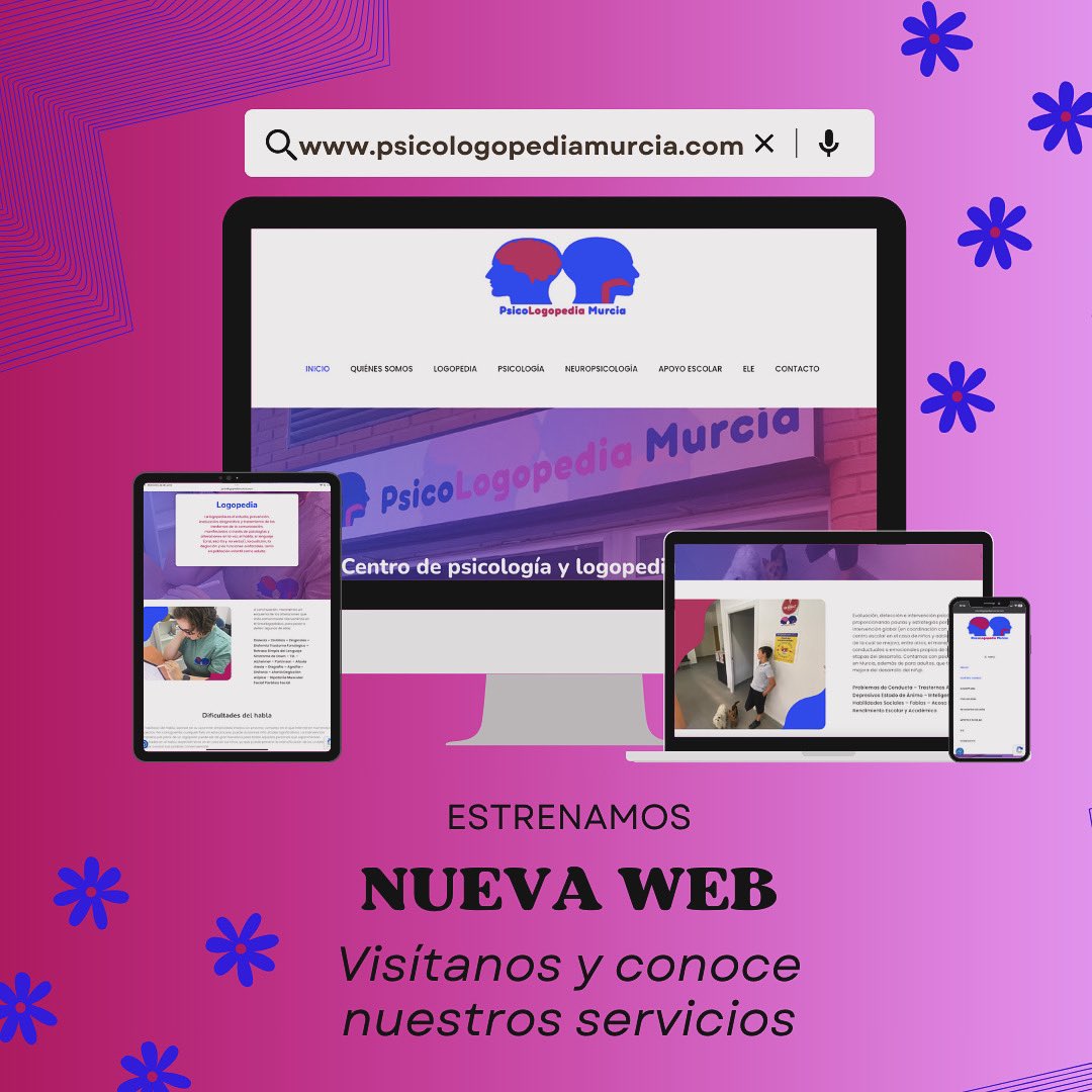 PsicoLogopediaM's tweet photo. ¡Estrenamos web!: https://t.co/MkRYEaNH3l.

Visítala y conoce nuestros servicios.🗣️ 🧠 ✍🏻 📑 ✏️ https://t.co/ZC4fkvKYNS