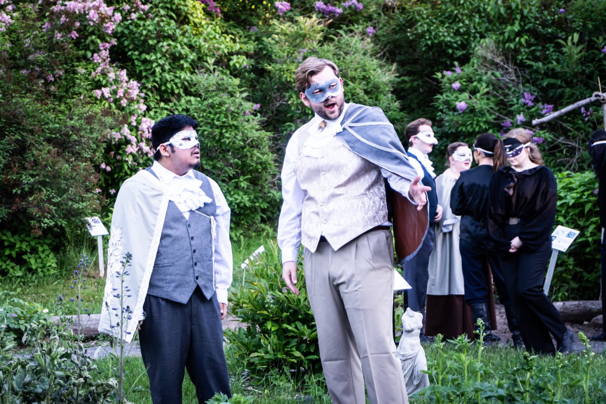 Looking for an adventure tonight? Join us for our production of Romeo and Juliet in the Fredericton Botanic Garden! Filled with action, romance and tragedy, we will take you on a journey through the garden's natural beauty as Shakespeare's classic tale of doomed love unfolds.
