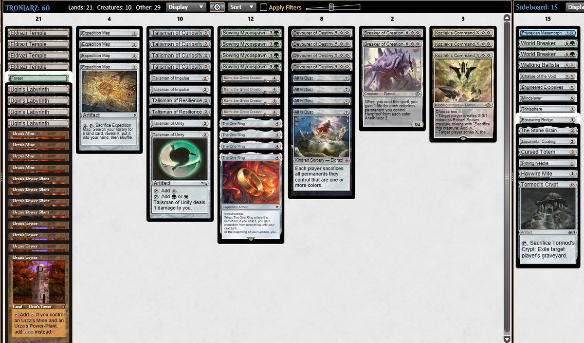 BigBossAardos's tweet image. EASIEST TOP8 OF MY LIFE WITH TRRRRROOOOON!!! 🏆😃🏆 #hardTesting with #teamKCT (@Xerk_MTGO @WrzoBuMTGO ) as ususal. Shame none of us is qued for the PT... lost to aspiringspike in top8 due to horrible missplay and some bad luck afterwards. 10 talismans is GTO 🤝🤝🤝