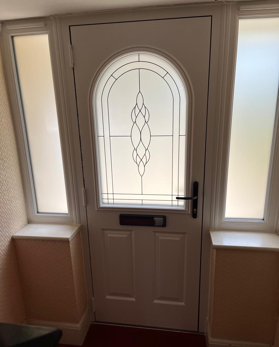We recently installed this Composite Door and Sidelites - Rosewood outside and White inside.