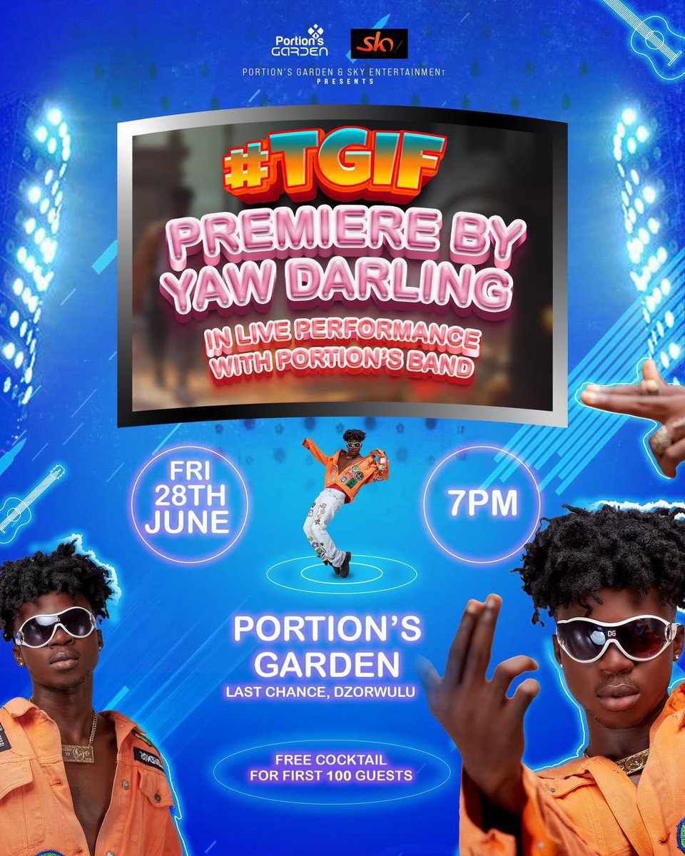 Join me tomorrow…#TGIF
Doors open at 7pm sharp! 

<a href="/skyentertaingh/">Sky Entertainment Gh</a> !!
<a href="/shobiztv/">#ShobizTV</a> <a href="/mx24gh/">MX24 TV</a> <a href="/originaltvghana/">Original TV Ghana</a>