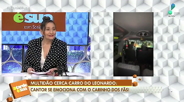 RedeTV's tweet photo. E o público ficou enlouquecido com a chegada do Leonardo para um show. Cercaram o carro do cantor e até batera nos vidros. 
O que vocês acham disso? 

#ATarde https://t.co/qLSOTktd2x