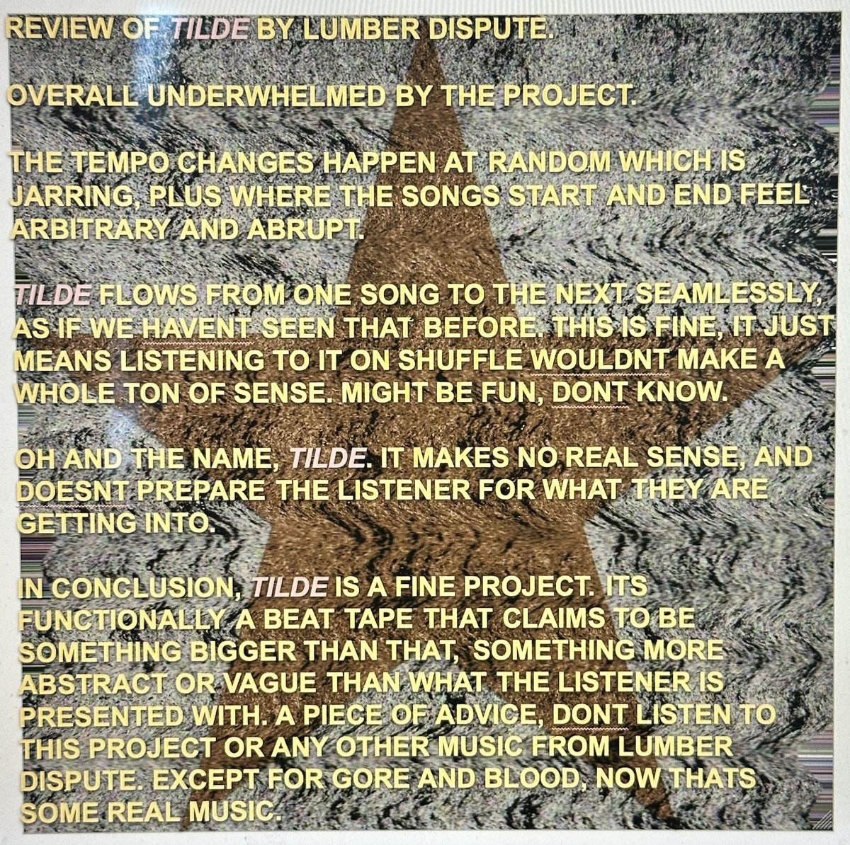 MY ALBUM CONES OUT TOMORROW