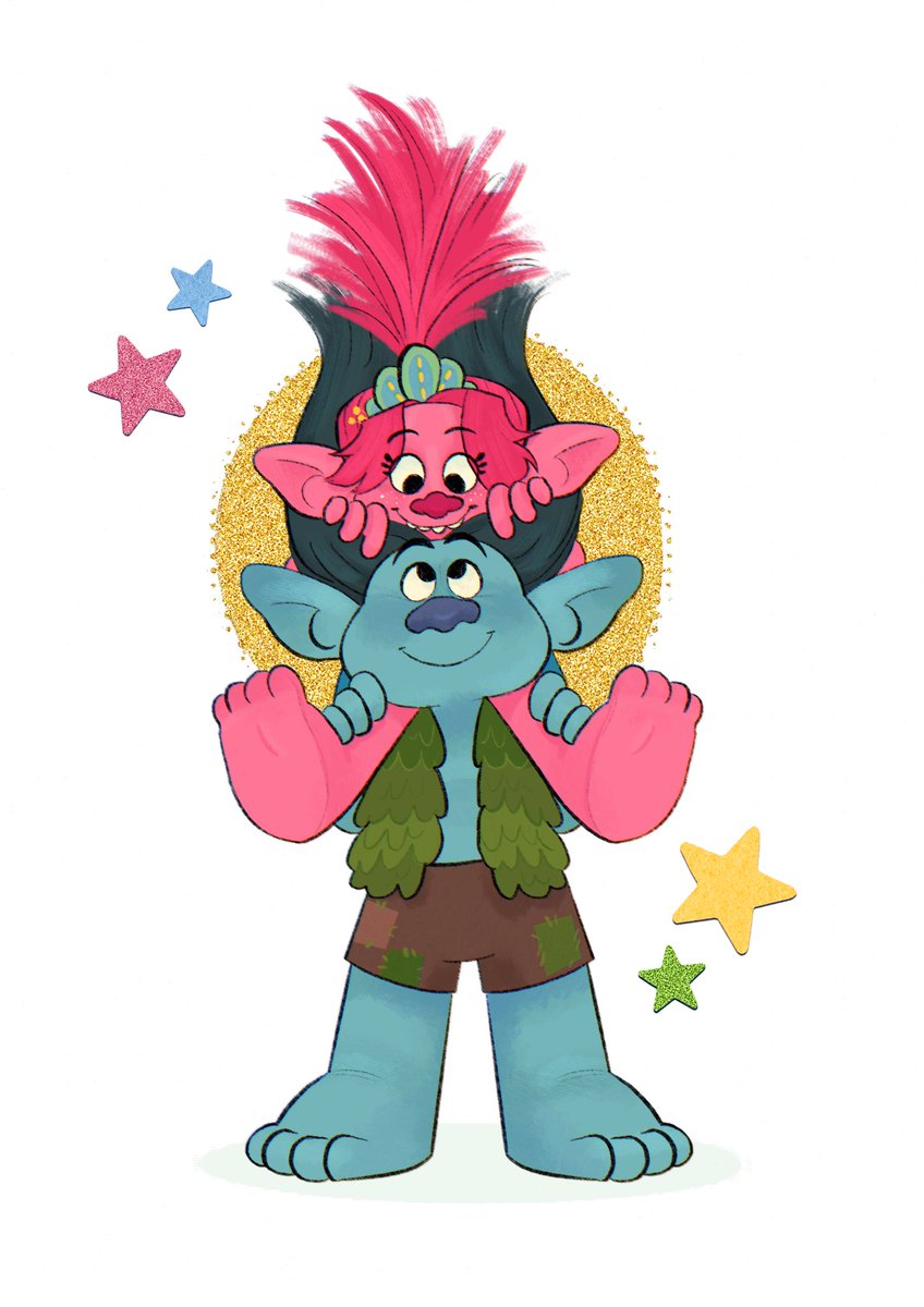 Broppy nation rise!!! 
#trollsfanart #poppy #branch