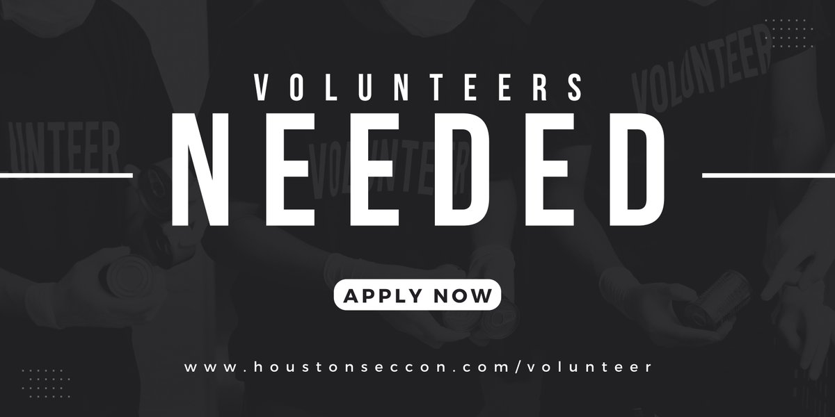 We're looking for volunteers keen to lend their skills and enthusiasm to help us produce a seamless and secure event. Go to houstonseccon.com/volunteer to learn more! 

#HOUSECCON #LearnandDefend #Cybersecurity #Conference #Volunteer