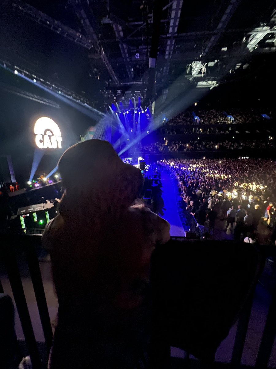 danceforaudrina's tweet photo. We made it! Out of hospital just in time for Liam! Front row! Any chance of a wave @liamgallagher @BoneheadsPage https://t.co/55erZe6rVP