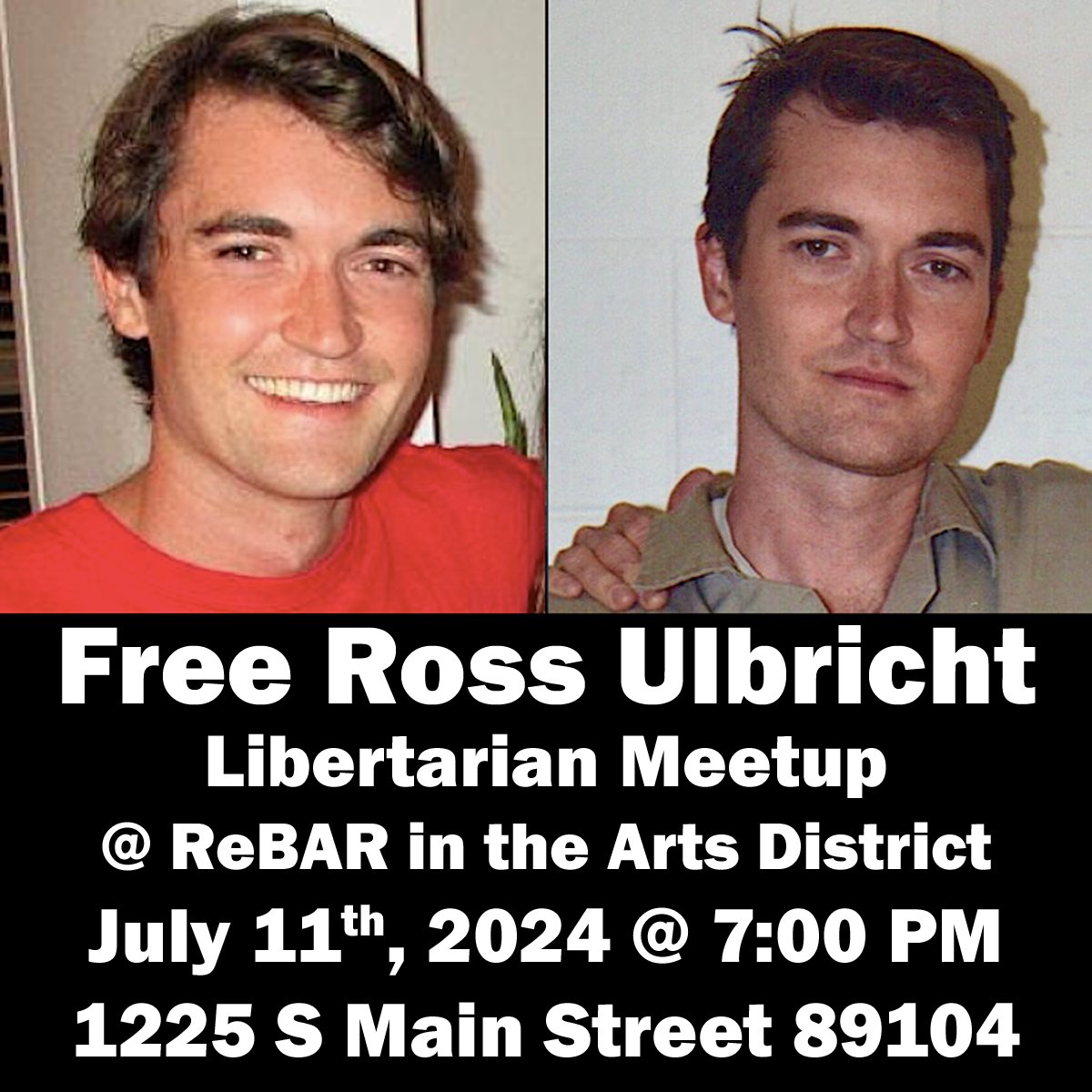 lpnevada's tweet image. Liberty curious? Want to know what the Libertarian Party is all about? Looking for new friends that are tired of government overreach? If so, come hang out at ReBAR in the Arts District!

When:
July 11th, 2024 at 7:00pm - 9:00pm

Where:
ReBAR Las Vegas
1225 S Main St
Las Vegas,…