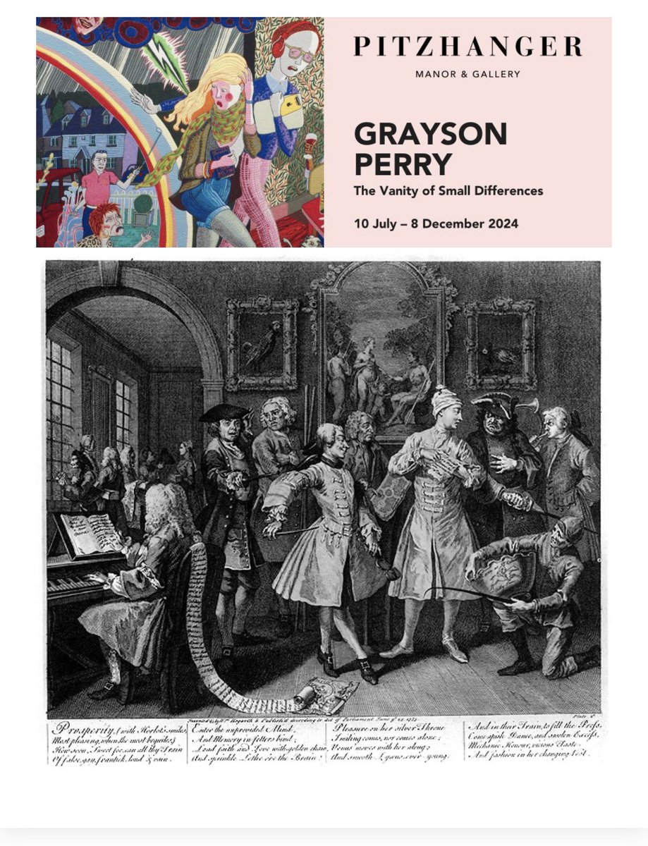 old_chiswick's tweet image. Chiswick’s favourite son, the satirical artist William Hogarth has inspired an epic exhibition by Sir Grayson Perry, coming to Pitzhanger Manor & Gallery in Ealing from Jul 10-Dec 8, 2024. Open Wed to Su 10am–5pm, including Bank Holidays (First Thursday of the Month: 10am–8pm).