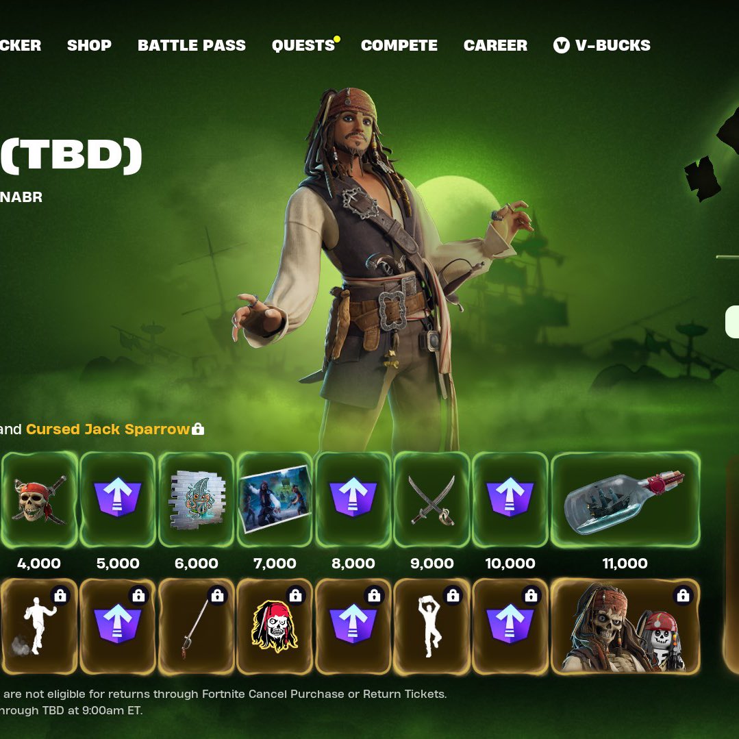 oShven's tweet photo. Do we dare do a Pirates of the Caribbean battle pass vbucks code giveaway? Like &amp; Rt if we dare https://t.co/eqMnOmL0Pd