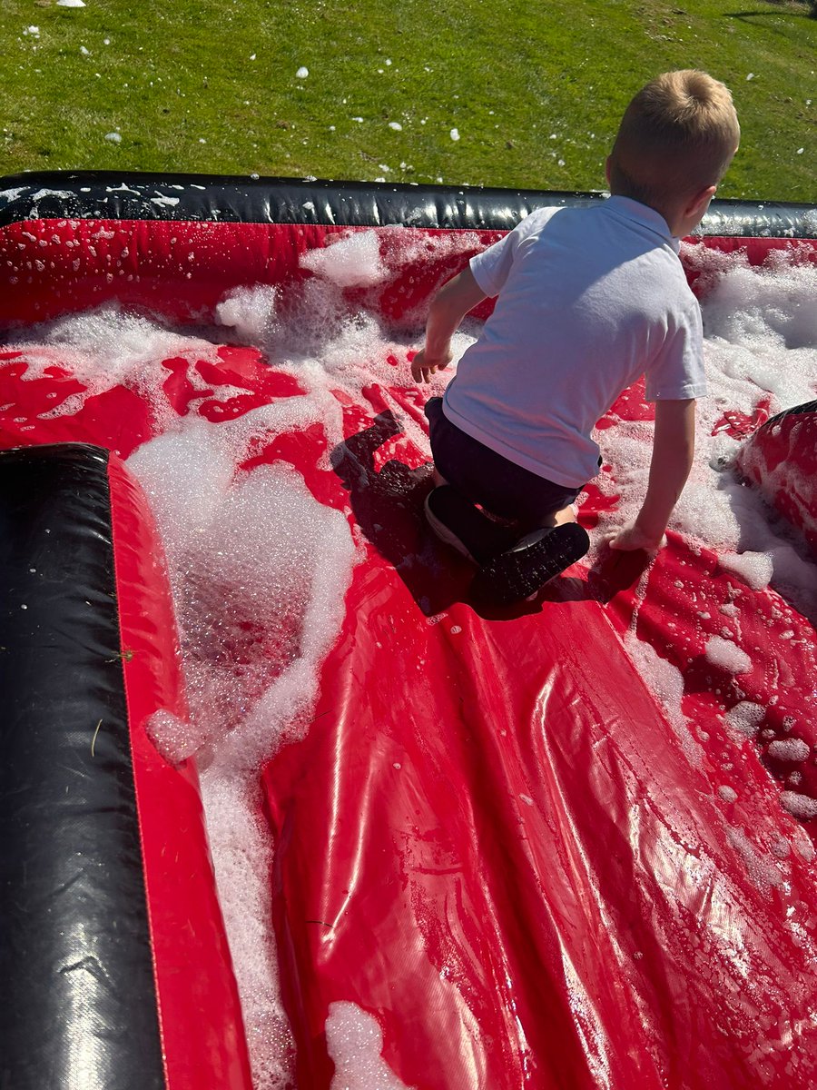 howittprimary's tweet photo. All of the children had a fun day yesterday, taking turns on the tough runner. The laughter and enjoyment was amazing. The staff loved it, too. A great day.#embarkfed https://t.co/M44lSmak3y
