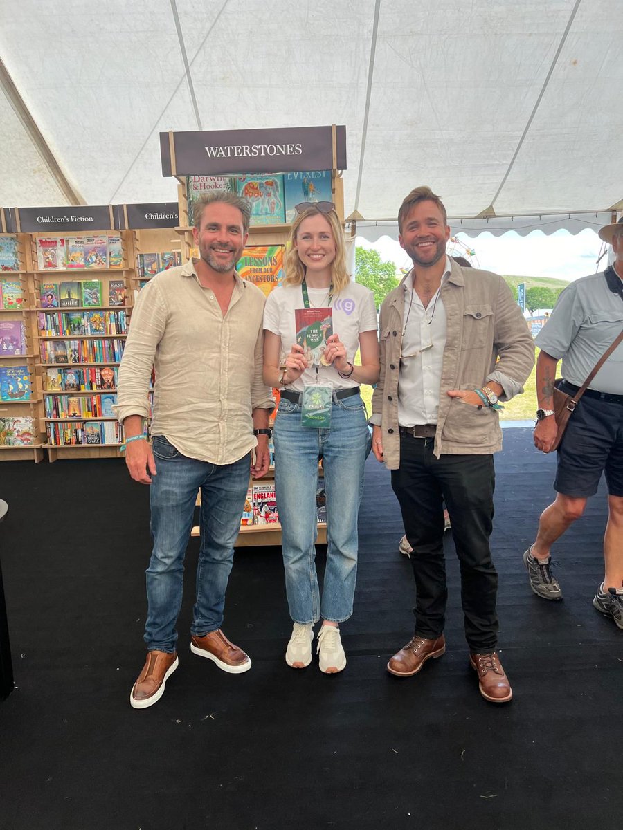junglewarbook's tweet photo. The Jungle War is having a blast at @ChalkeFestival - meeting friends of the @gwtorg @Levisonwood &amp; @AlexBescoby &amp; spotting the book in prime position in the @Waterstones tent.

There'll be a Jungle War talk for young adventurers on Sat at the @STORYSTOCKFEST tent. Come &amp; join! https://t.co/cVH3mEHzjG