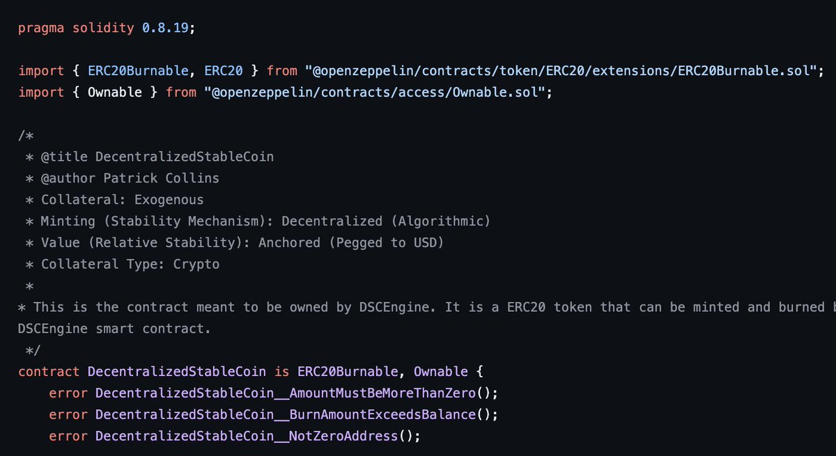 Patrick Collins (@patrickalphac) on Twitter photo I think <a href="/OpenZeppelin/">OpenZeppelin</a> is by far my most downloaded package for building smart contracts.
If you've taken <a href="/CyfrinUpdraft/">Cyfrin Updraft 🟩</a>, you're well aware of OpenZeppelin.
Thank you, OpenZeppelin, for building your contracts package and getting all the code security reviewed! I think <a href="/OpenZeppelin/">OpenZeppelin</a> is by far my most downloaded package for building smart contracts.
If you've taken <a href="/CyfrinUpdraft/">Cyfrin Updraft 🟩</a>, you're well aware of OpenZeppelin.
Thank you, OpenZeppelin, for building your contracts package and getting all the code security reviewed!