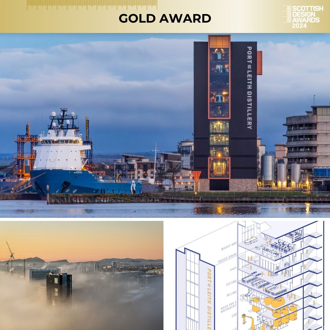 @ThreesixtyArch win a GOLD AWARD this year in the Commercial Building category for The Port of Leith Distillery, Congratulations! bit.ly/3z8sHVT