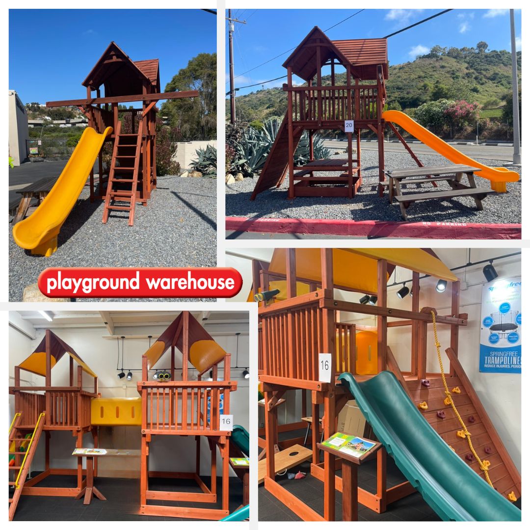 playgroundstore's tweet image. We have floor models ready for installation with various other options available. Check out our website for more Playground Warehouse fun! Enjoy the outdoors!! Its summer time!!  
#BackyardFun #Imagination #PlaygroundWarehouse #WeBuildFun #ShowroomFinds #Calabasas #SanDiego #2024
