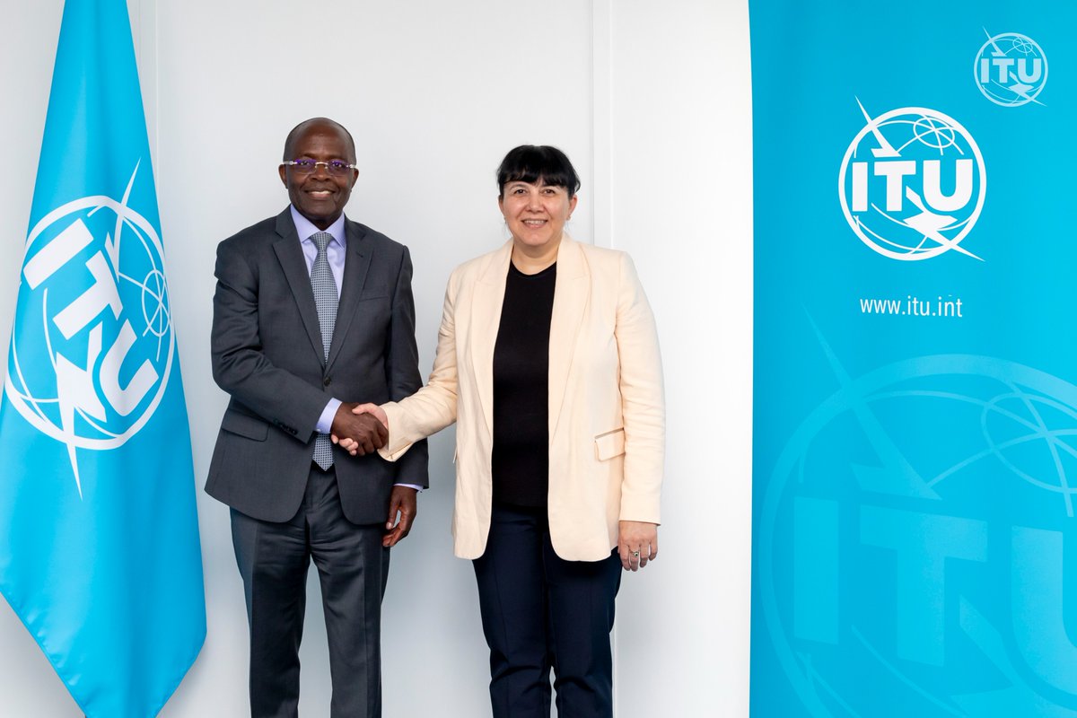 Cosmas Zavazava (@itubdtdirector) on Twitter photo Great to meet <a href="/h_sahibe/">Sahiba Hasanova</a>, Satellite Frequency Coordination Expert 🇦🇿 & Elected Member of the Radio Regulations Board <a href="/ITUradiocomms/">ITU Radiocommunication</a>. Great discussions on preparations for #WTDC-25 & work of ITU-D's Network of Women to ensure meaningful participation of women to drive #BDT4Impact Great to meet <a href="/h_sahibe/">Sahiba Hasanova</a>, Satellite Frequency Coordination Expert 🇦🇿 & Elected Member of the Radio Regulations Board <a href="/ITUradiocomms/">ITU Radiocommunication</a>. Great discussions on preparations for #WTDC-25 & work of ITU-D's Network of Women to ensure meaningful participation of women to drive #BDT4Impact