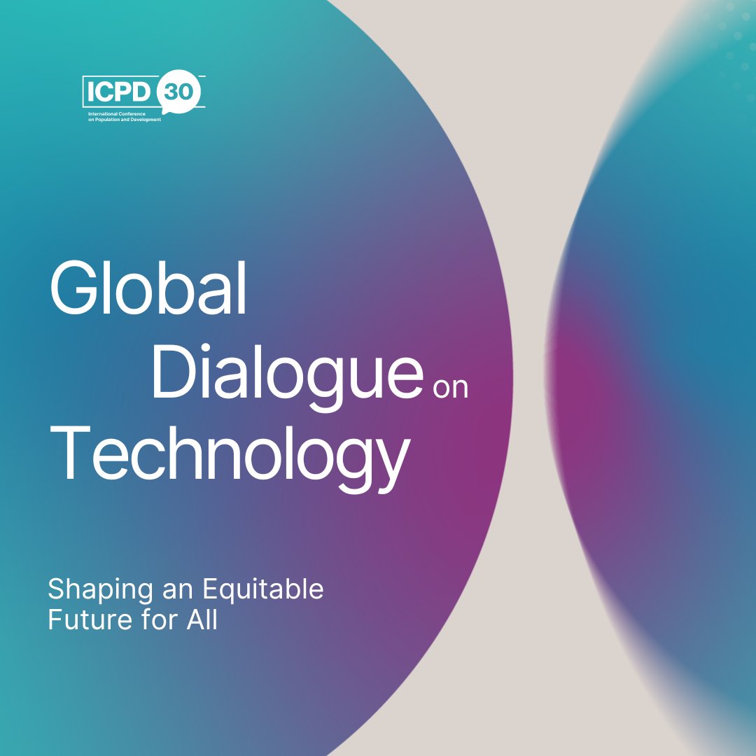 IG4UNFPA's tweet photo. It is happening now. Technology yes but rights-based, inclusive and equitable technology. #ICPD30 #StrongerTogether https://t.co/MJPZLxLxuP