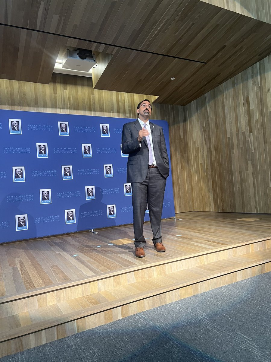 Chancellor John B. King is speaking to the James Madison Fellows.