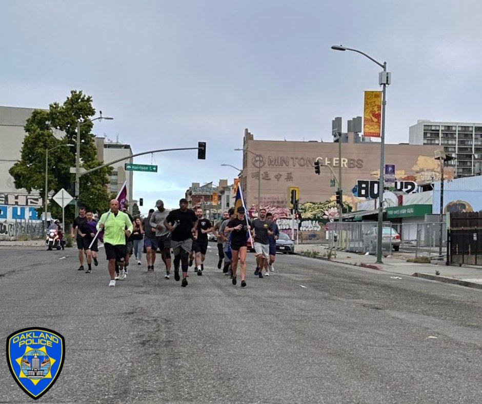 oaklandpoliceca's tweet image. OPD staff proudly participated in the Special Olympics Law Enforcement Torch Run this morning.

Chief Mitchell joined members of the Department in the annual event, raising over $1,700 for @SONorCal #SpecialOlympics #TorchRun