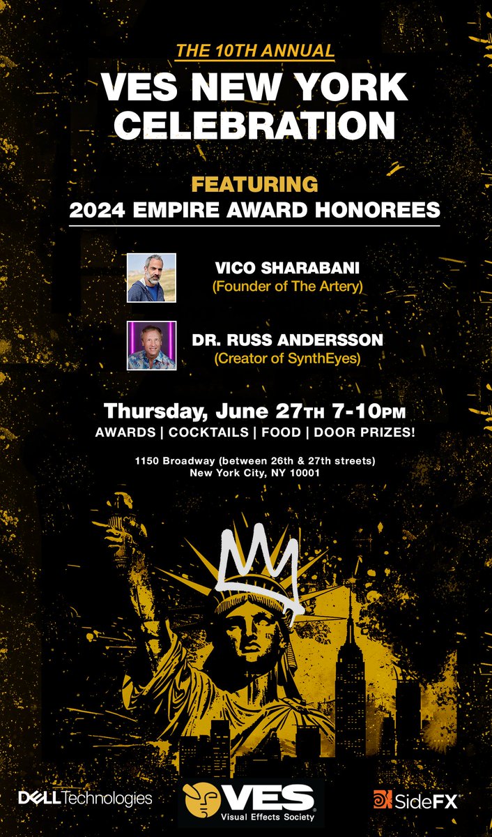 borisfx's tweet photo. A SynthEyes release — and creator Dr. Russ Andersson being recognized with a @VFXSociety Empire Award — in the same day?! 🎉 🥂

Double congrats to our colleague Dr. Russ Andersson!

➡️ https://t.co/p0qYY6C30Y

#VFX #vfxsociety #syntheyes #3dtracking #matchmove https://t.co/NI3VpmGc9f