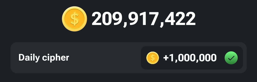 jackvance_'s tweet photo. June 27
Hamster Kombat daily Cipher 

Code: S T A B L E 

S = ● ● ● 
T = ▬ 
A = ● ▬ 
B = ▬ ● ● ●
L = ● ▬ ● ●
E = ●

🪙Claim your 1,000,000 coins

https://t.co/KbW0VCEcSq

#HAMSTERKOMBA #hamster #airdrop https://t.co/BX72JB6nAd