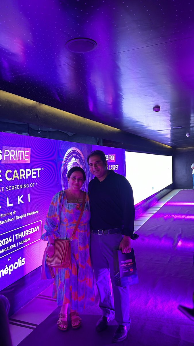 timesprime's tweet photo. What an incredible experience hosting the #TimesPrimePurpleCarpet event yet again!✨
From the movie screening of Kalki, to enjoying exciting activities, interacting with fellow members, it was a memorable evening 🎬💜
Stay tuned for more such events &amp; perks with Times Prime📱 https://t.co/4iPHml19kW