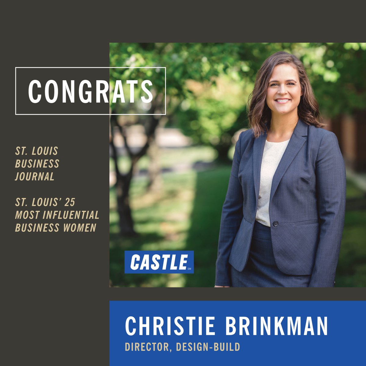 Castle Contracting (@digcastle) on Twitter photo We’re celebrating the selection of Christie Brinkman as one of the <a href="/stlouisbiz/">St. Louis Business Journal</a> Most Influential Business Women for 2024! Congrats to all of these amazing women! bizjournals.com/stlouis/news/2… #CastleProud #DigCastle #CivilDesignBuild We’re celebrating the selection of Christie Brinkman as one of the <a href="/stlouisbiz/">St. Louis Business Journal</a> Most Influential Business Women for 2024! Congrats to all of these amazing women! bizjournals.com/stlouis/news/2… #CastleProud #DigCastle #CivilDesignBuild