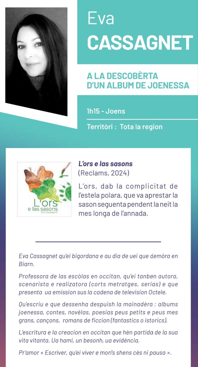 L'ors e las sasons!
#reclams #literaturajoenessa #poesia #occitan