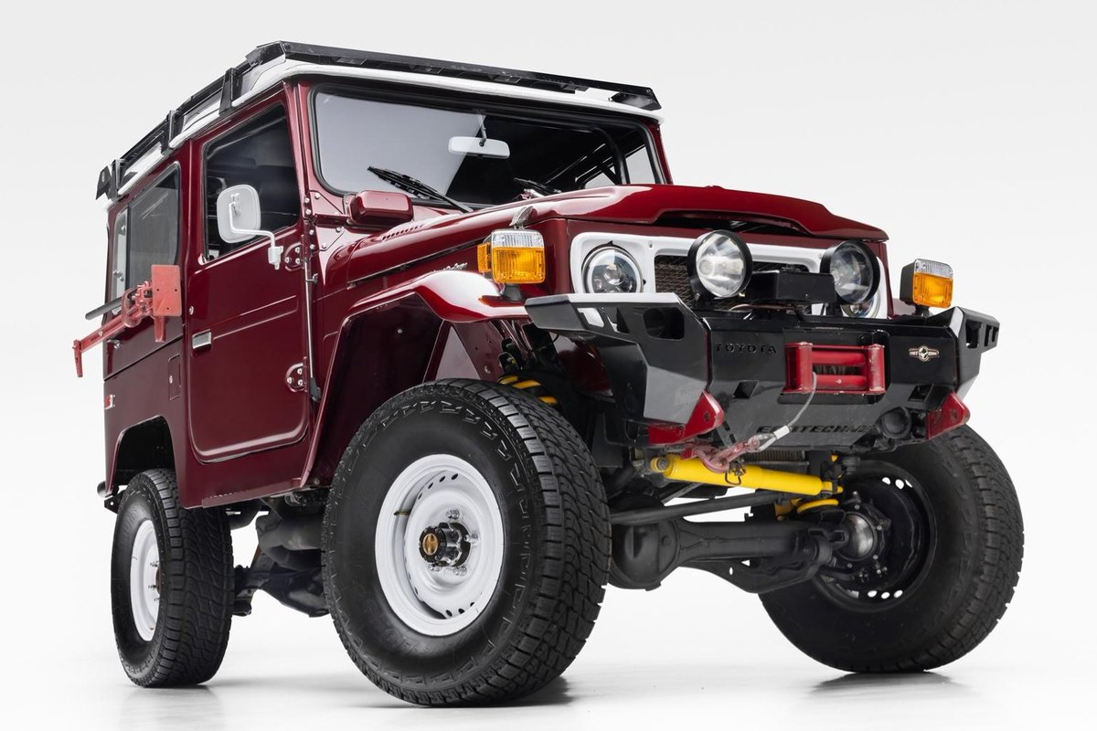 Bringatrailer's tweet image. Sold: FZ-Powered 1985 Toyota Land Cruiser FJ40 5-Speed for $38,300. bringatrailer.com/listing/1985-t…