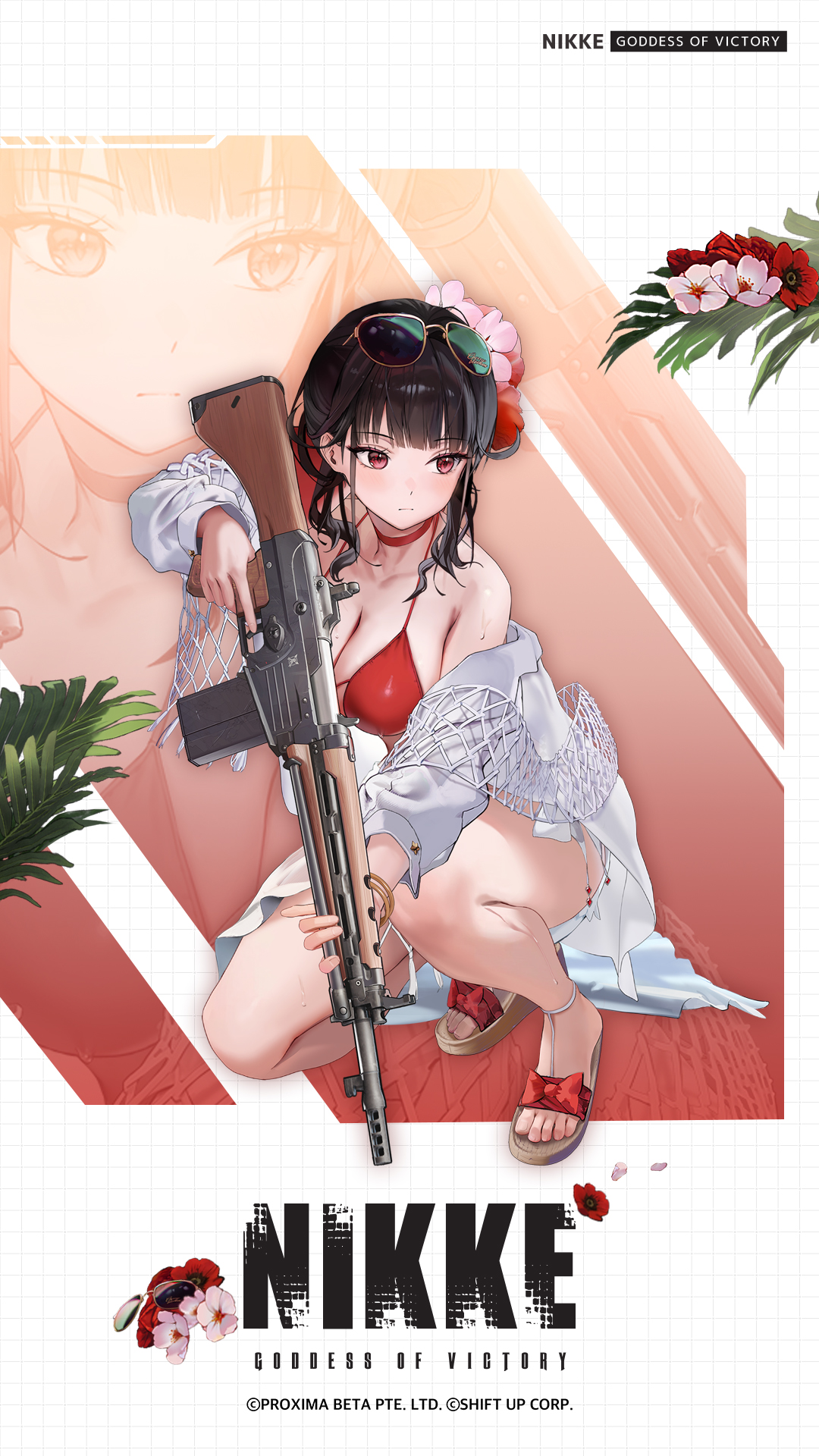 サクラ 水着 ニケ NIKKE コスプレ フルセット 勝利の女神：NIKKE ニケ サクラ 水着 コスプレ衣装/靴とウィッグ