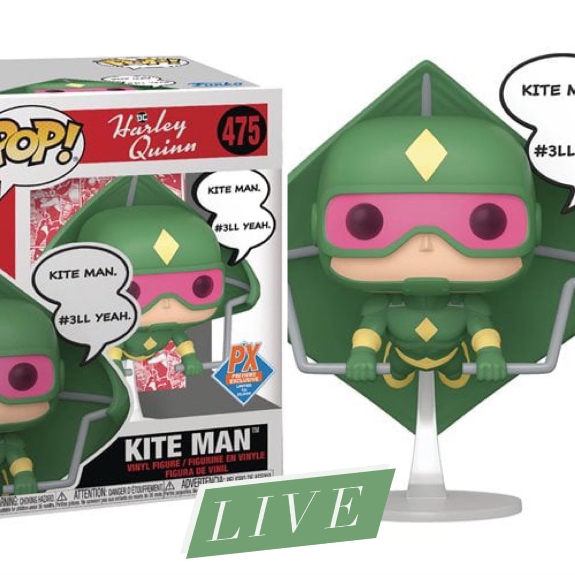 FunkoPOPsNews's tweet image. Now live! The PX Previews exclusive Kite Man Funko POP! Limited to 25,000 pieces ~
Linky ~ fnkpp.com/EEEF
#Ad #HarleyQuinn #KiteMan #FPN #FunkoPOPNews #Funko #POP #POPVinyl #FunkoPOP #FunkoSoda