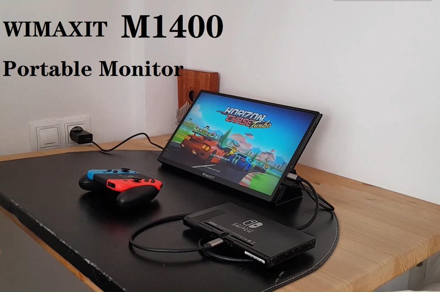 Enhance your gaming and productivity on the go with the WIMAXIT M1400 Portable Monitor! This sleek and lightweight 14-inch display is perfect for pairing with your Nintendo Switch, laptops, and other devices. Enjoy stunning visuals and seamless connectivity wherever you are.