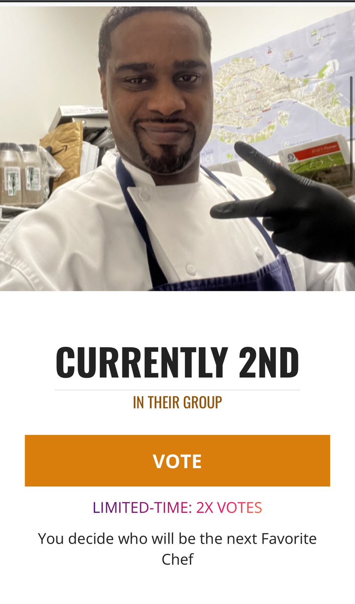 SheKnowsSports's tweet image. 30 MINS LEFT TO VOTE AND WE NEED TO GET TO FIRST!!!!!! 

VOTE VOTE VOTE!!! 

favchef.com/2024/gregory-b…

#FavChef