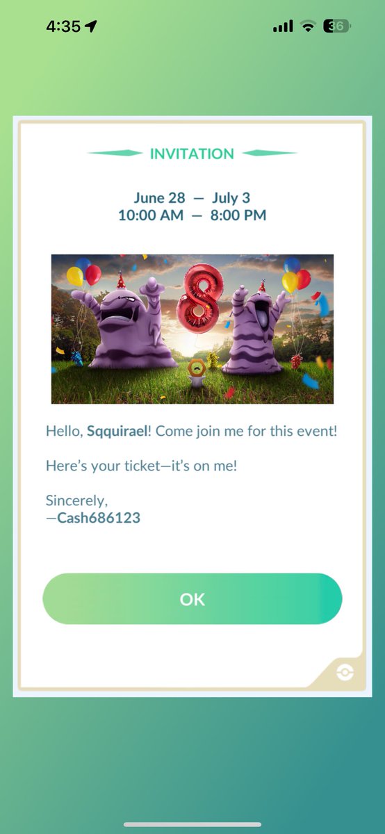 Thank you for the ticket <a href="/Cash686123/">hec</a> !