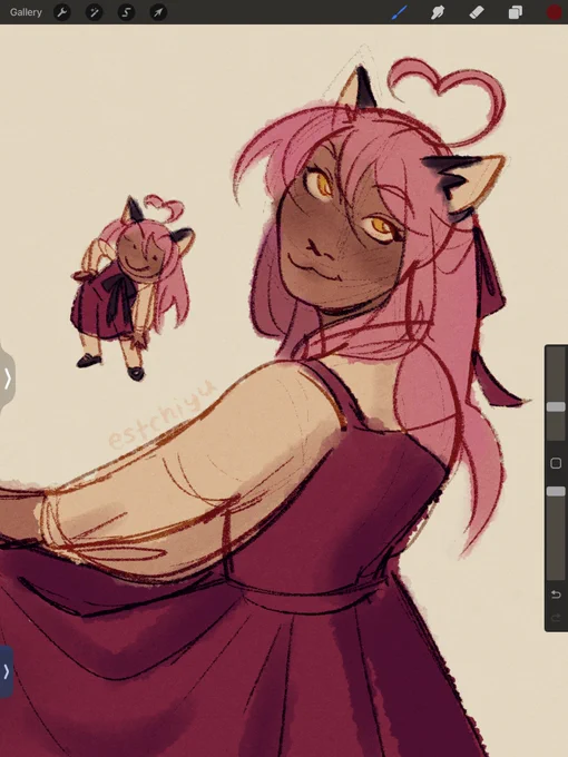 to celebrate mystreet being back take this doodle of kc in her best outfit (fact not an opinion ) 