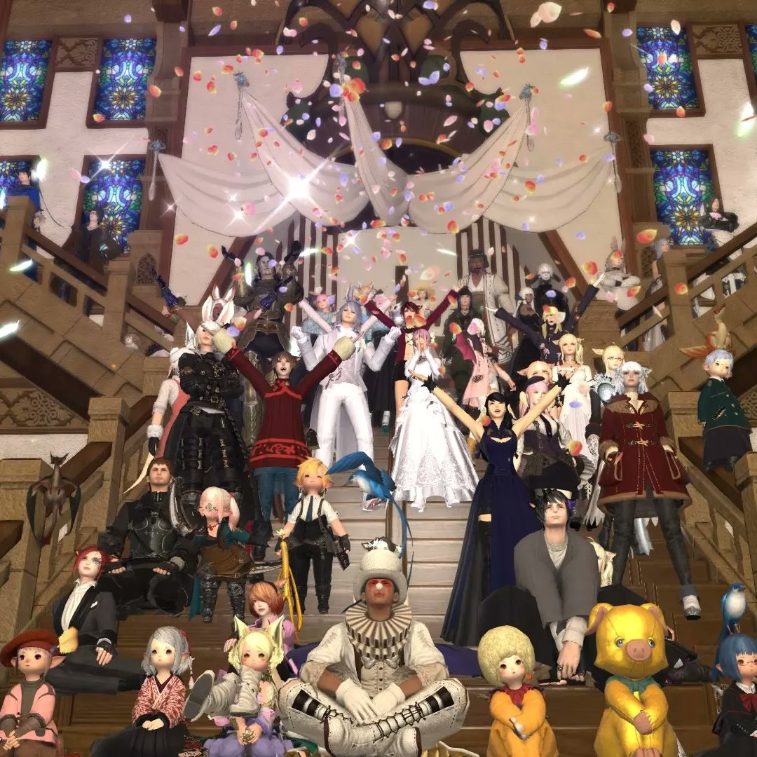fcblackshadow's tweet image. #FF14メンテだからスクエニ社員へ感謝やエールを送る 
皆さんのおかげで、とっても素敵な仲間と出会えました！
毎日インしても、久しぶりにインしても変わらず向かえてくれる場所があり、ワイワイみんなと遊べる場所があることに感謝です✨
#黄金のレガシー
での冒険も楽しみにしてます！