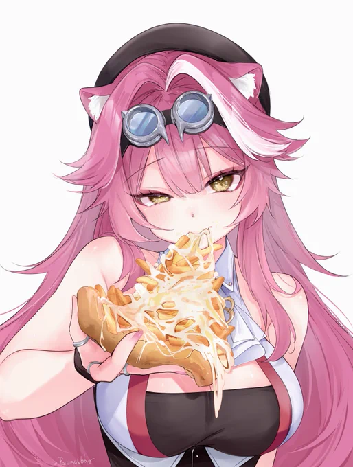 Chips pizza with Raora#RaorArt 