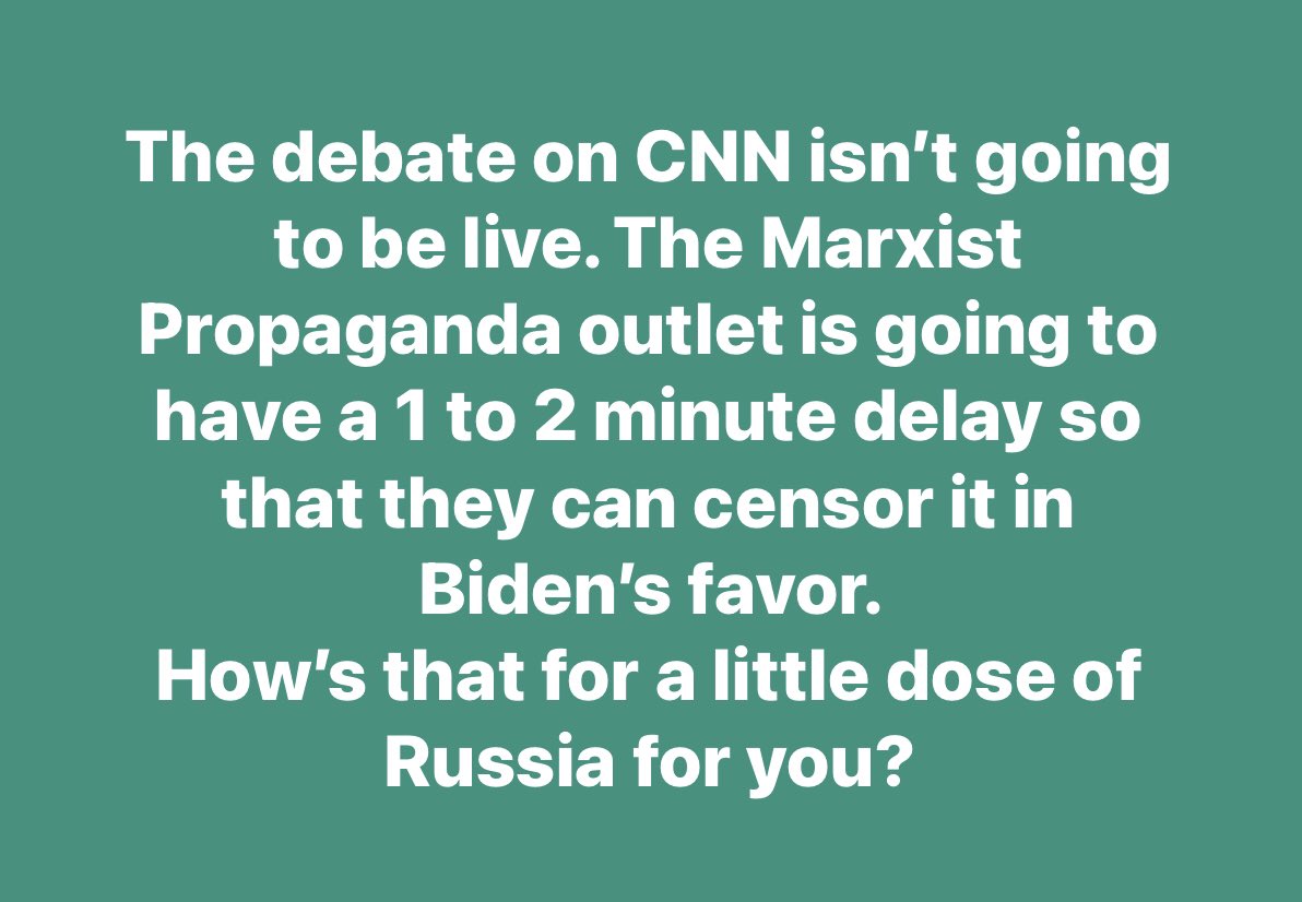 Warrens79's tweet photo. #CNN #CNNisPropaganda #CNNareMarxists #CNNareFascists #Communism #Marxists #Marxism #Fascism #Fascists #PresidentialDebate #Debate #ElectionRigging #RiggedElection #PropagandaExposed #Propaganda #Corruption #CommieCrats #Lawlessness #Lawless #LiberalsAreCorrupt https://t.co/IwhflWC4Wo