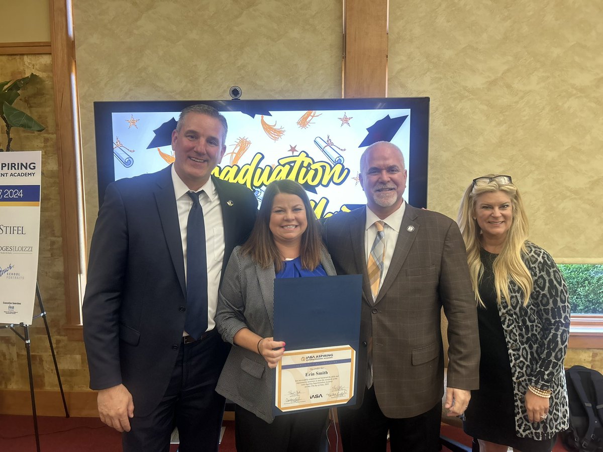 ErinPSmith82's tweet photo. It was a great experience at the IASA Aspiring Superintendent Conference this week. Thank you @npolyak, @mikelubelfeld and @drorzel ! #ASuperWeek https://t.co/Vy1e4n1lYt