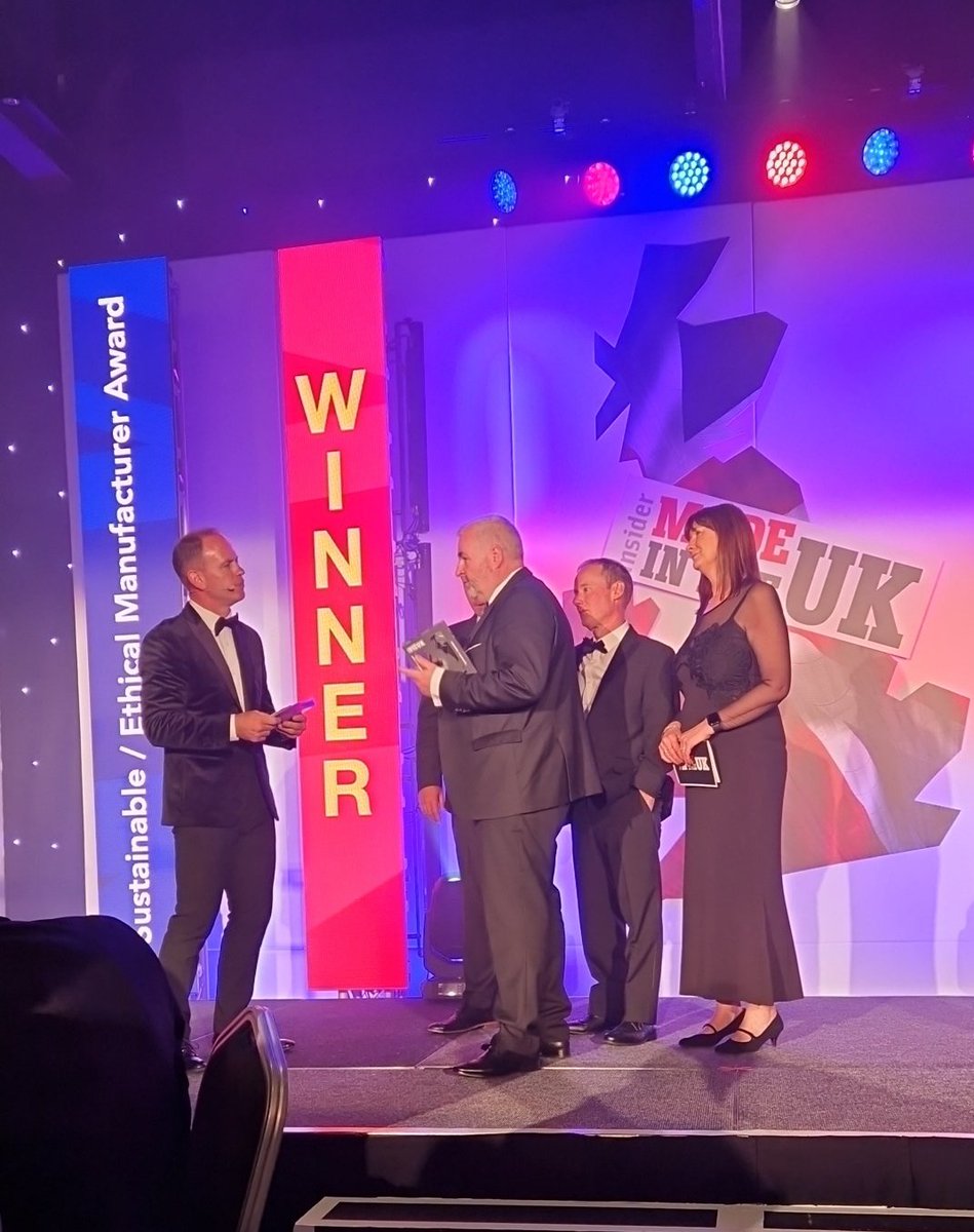Ethical &amp; Sustainable Manufacturer Award goes to Camden Group - a Northern Ireland manufacturer of uPVC windows and doors. #insidermadeinuk