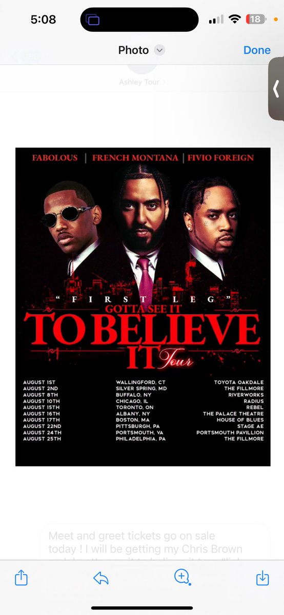FrencHMonTanA's tweet image. Meet and greet tickets go on sale today ! I will be getting my Chris Brown on lol Gotta See It To Believe it mixtape Tour #firstleg coming to a city near you  🎫
gottaseeittobelieveittour.com