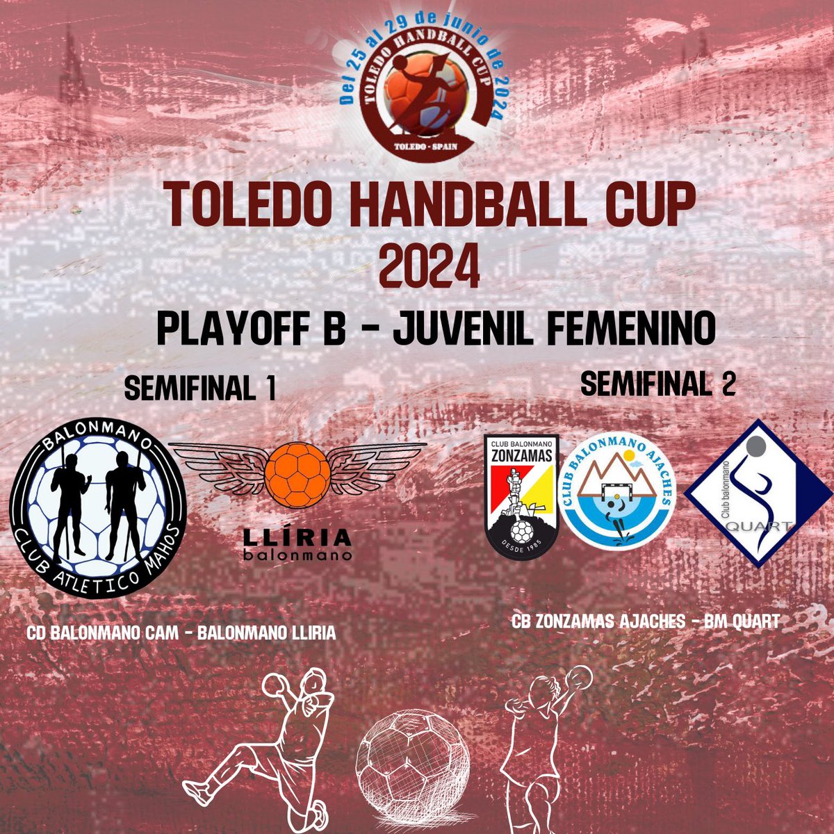 Y aquí la fase final en juvenil femenino 🙌

➡️ La pelea por el 1º al 4º puesto la disputarán Xàtiva, <a href="/BMCImperial/">BM Ciudad Imperial 💪</a> , <a href="/CBSanAdrian/">San Adrian Eskubaloia</a> e <a href="/iraulifk/">irauli.fk</a> 
➡️ Y la del 5 al 8º puesto será entre Balonmano CAM, Lliria, <a href="/CBZONZAMAS/">BALONMANO ZONZAMAS</a> - Ajache y <a href="/CbmQuart/">Club Balonmano Quart</a> 

#THC2024