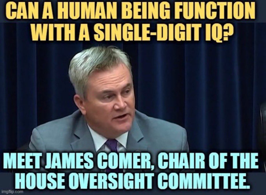 #DemsUnited #Fresh 
#ProudBlue #LiveBlue 
Looks like James Comer has some ‘splaining to do!!

James Comer, Chairman of the House Oversight Committee, was exposed by the Freedom of Information Act Thursday for sending thousands of emails using two addresses listed to fake names