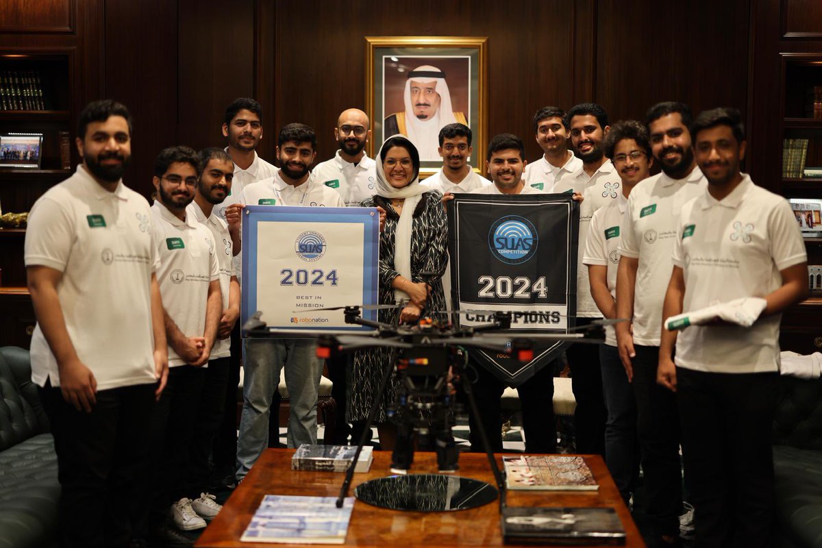 rbalsaud's tweet photo. Congratulations to our amazing @UAS2030 team from @KFUPM who won best in mission and 1st place overall in the SUAS Competition! They represent our amazing youth-driven, innovative, and leading the path forward. I am so proud of you! https://t.co/uZP6wJNCDC