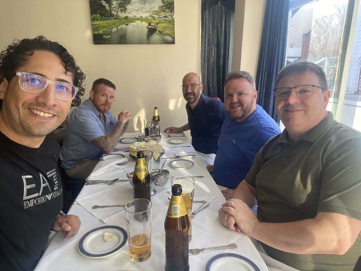Basing5500's tweet photo. Amazing curry night with fellow lodge brothers! 🍛👬 Laughter, stories, and delicious food made for an unforgettable evening. Cherishing these bonds of brotherhood and camaraderie. #Brotherhood #CurryNight #Freemasonry #basinglodge #craft https://t.co/phAgeYeM3I