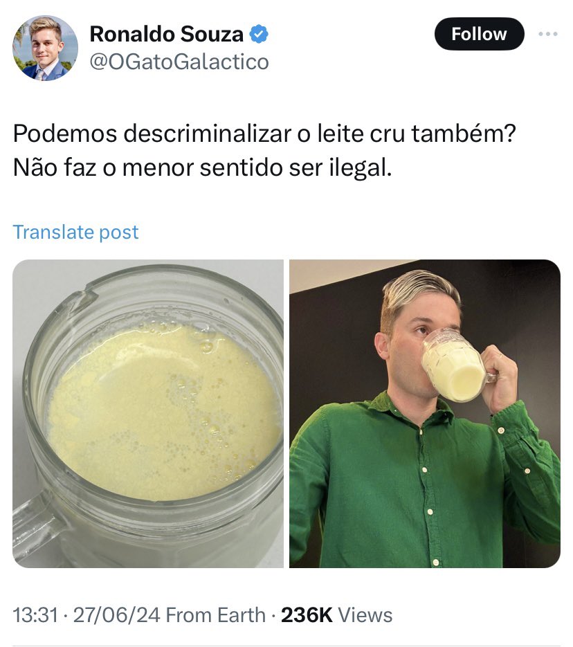 O tal Gato Galactico faz gestos e postagens muito suspeitas para ser coincidência.