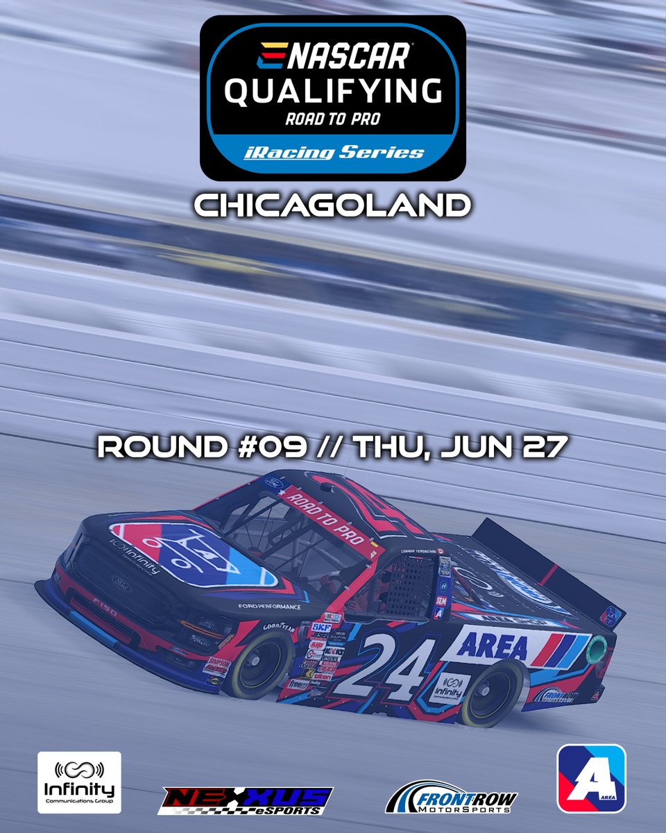 ROUND 2 STARTS TODAY!

Thanks to <a href="/AREAiRacing/">AREA iRacing</a> and <a href="/Nexxus_eSports/">Nexxus eSports</a> for the amazing support and <a href="/zakkerr_/">Zak Kerr</a>   for the graphic.

Let's make it happen!