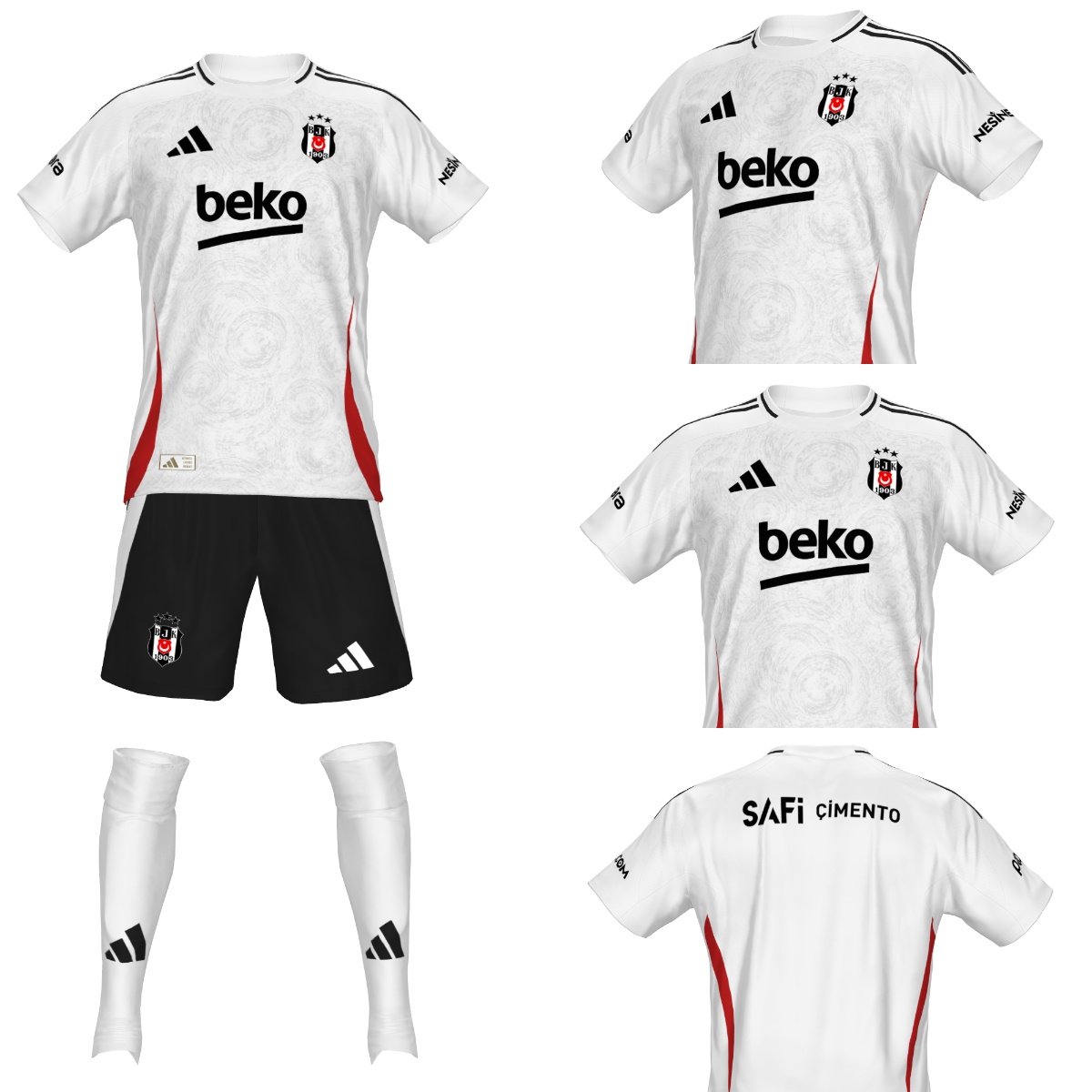 Sızan bilgiler ışığında Beşiktaş JK tahmin (production) 2024-25 beyaz alternatif forması (iç saha 2 olma ihtimali de bulunuyor)