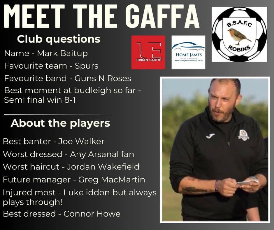 ⭐️ A change of scenery from the player profiles we decided to catch up with the gaffa instead. Baits has high hopes for his side this season but here we find out his thoughts on some of the lads.

Here are the results ….👇

UTR ❤️