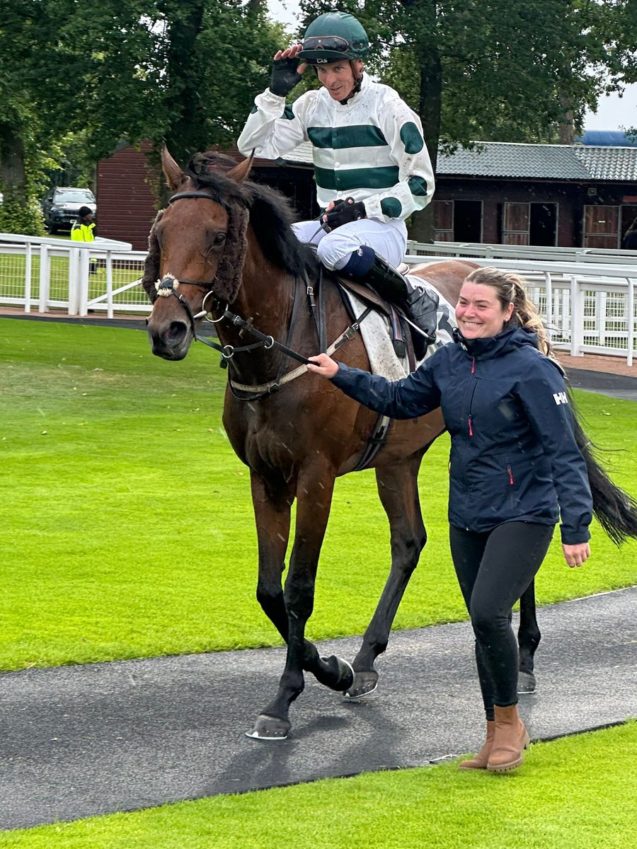 SmokingStef's tweet photo. Brilliant all round for Goldie team at Hamilton Park Saints and Sinners Meeting. 
A treble on the night including our fantastic mare Tafsir, winning the Saints and Sinners Cip under a cracking ride for Eireann Cagney https://t.co/EBDVbOESq3